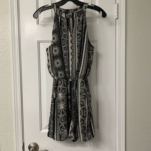 Black & white romper
